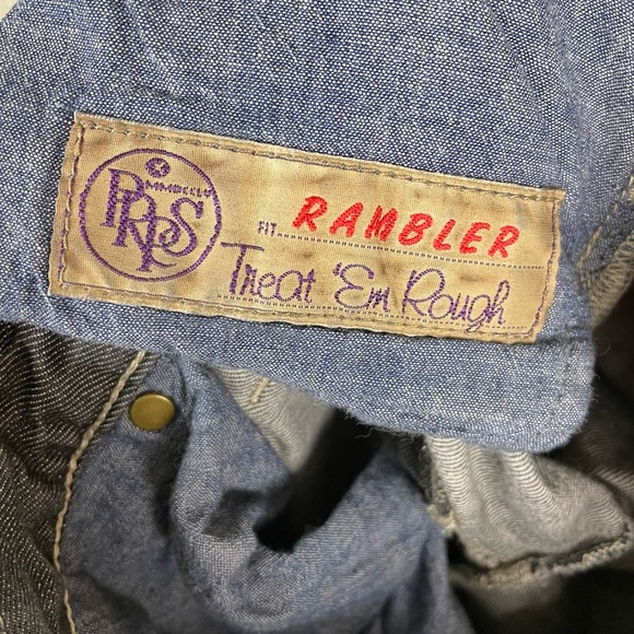 PRPS Rambler Multi-tone Dark Wash Black Denim Button Fly Jeans Men's Size 32 - Picture 10 of 11